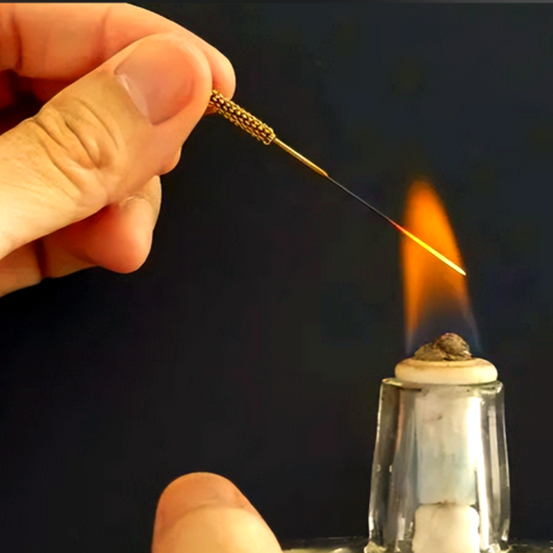 Heated needle acupuncture